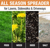 Buyers Products 3039632R Grounds Keeper Commercial Walk Behind Push Spreader, 100lb Capacity, For Salt, Ice & Snow Melt, Included Grate & Cover With Enclosed Gearbox for Protection image 3