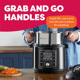 10-in-1 Pressure Cooker, Slow Cooker, Rice/Grain Cooker, Steamer, Sauté, Sous Vide, Yogurt Maker, Sterilizer, and Warmer, Includes App With Over 800 Recipes, Black image 3