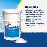 Pool Shock 68% Cal-Hypo Granular Sanitizer for Crystal Clear Water Defends Against Bacteria, Algae, and Microorganisms image 2