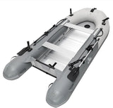 Inflatable Boat | Yacht Dinghy Tender Raft | Multi Person Fishing Boat | Aluminum Floor Oars | Fishing Rod Holders | Heavy-Duty PVC | 2024 Model | image 4