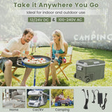 Barara King Cooler, Car Fridge, Portable Outdoor Cooler,12 Volt Car Refrigerator Portable Car Fridge with Adjustable Range-35L image 2