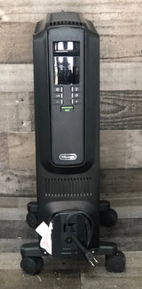 De'Longhi Oil Filled Radiator Space Heater, Quiet 1500W, Adjustable Thermostat, 3 Heat Settings, Timer, Energy Saving, Safety Features, White, Dragon TRD40615EBKCA, Black image 3