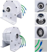 12000W Low RPM Permanent Magnet Generator 12V 24V 48V 120V 220V, Free Energy Gearless Permanent Magnet Generator Motor DIY for Wind Turbine Water Turbine,12V image 2