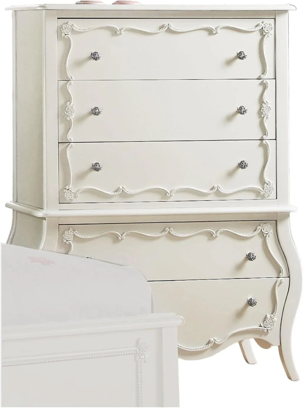 Jewelry closet, pearl white