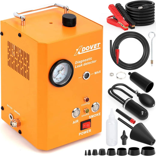 Professional Evap Smoke Machine Leak Detector, XDOVET KSD-204 Automotive Smoke Machine, Smoke Tester for Cars,Vehicles Motorcycles, Trucks