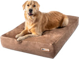 Fashion oversized dog bed (XL size, dark gray) - Thickness 7 inches, soft and comfortable, ergonomic cushion - Oversized dog bed - Durable and washable microfiber cover image 4