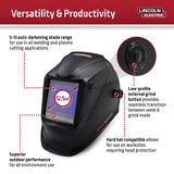 Electric Auto Darkening Welding Helmet, Extra Large image 4