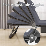 Folding Camping Cot Adults Bed,Adult Folding Bed, Rollaway Bed with Mattress for Adults Queen, High Elastic Sponge Five Adjustable Angles Good Load Bearing, Folding Bed, for Home Outdoor image 3