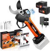 Wireless electric trimming scissors, 40mm, professional electric trimming scissors, equipped with a 18-volt brushless motor, 2 sets of 2 ampere-hour rechargeable batteries