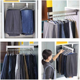 Floor-Standing Solid Wood Rotating Coat Rack，Adjustable Steel Clothes Rail - Extendable 30-80cm Garment Organizer for Closet Storage, Heavy-Duty 25kg Load Capacity, Space-Saving Hanger Rack image 3