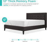 12 inches, green tea carbon fiber 12 inches, green tea carbon fiber cooling gel memory foam mattress, free of glass fibers, three-layer structure, good breathability - complete type, medium softness image 2
