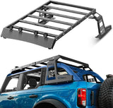 Full Size Roof Rack Cargo Basket Compatible with 2010-2024 Toyota 4Runner 5th Gen with 4 Lights, Overland Rooftop Luggage Storage Holder, Platform Style Cargo Carrier for Outdoors Gear image 2