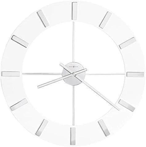 Wall-mounted clock II 549-476 - 30-inch ultra-large size with glossy white surface, equipped with quartz movement