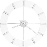 Wall-mounted clock II 549-476 - 30-inch ultra-large size with glossy white surface, equipped with quartz movement