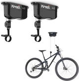 Wall-mounted bicycle lifting frame and storage rack. A bicycle storage and lifting frame that does not require electricity, nor clumsy ropes or pulleys. image 3