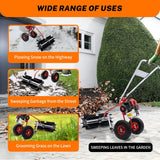 43cc 1.7HP Gas Powered Broom, 2 Stroke Power Sweeper Handheld Gasoline Power Broom Sweeping Machine for Garden Lawn Yard Sidewalk Driveway Turf Grass Cleaning, 600mm Nylon Brush Sweeping broom image 3