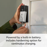 Ring Battery Doorbell | Home or business security with Head-to-Toe Video, Live View with Two-Way Talk, and Motion Detection & Alerts (newest model), Venetian Bronze image 4
