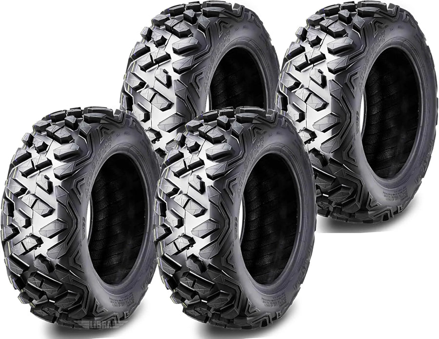 Set of 4 New ATV/UTV Tires 27x9-14 Front & 27x11-14 Rear /6PR P350-10385/10386...