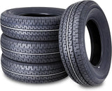 set of 4 Heavy Duty Trailer Tires ST205/75R15 205 75 15 10-Ply Load Range E Steel Belted Radial w/Scuff Guard image 2