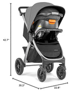 A foldable baby carriage equipped with 35 zip-style long-lasting baby safety seats and a baby carriage set. | Chunsan / Black image 3