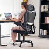 Office Chair Ergonomic Desk Chair, 330 LBS Home Mesh Office Desk Chairs with Wheels, Comfortable Gaming Chair, High Back Office Chair for Long Hours, Office Chair for Study and Work (Grey) image 2