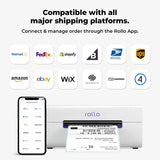 Wireless Shipping Label Printer - A Wi-Fi-enabled thermal label printer (size 4x6 inches), suitable for package shipping - Can be printed via AirPrint on iPhone, iPad, and Mac - Supports Windows, Chromebook, Android, and Linux systems image 4