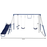 Swing Set, Outdoor Playset for Kids with Slide image 2