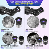 Telescope, Telescope for Adults High Powered Professional, 90mm Aperture 800mm Refractor Telescopes for Astronomy Beginners Fully Multi-Coated with AZ Mount Tripod & Phone Adapter & Carry Bag image 3