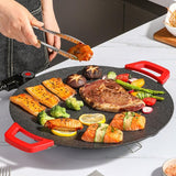 Round Barbecue Stove Household Electric Barbecue Pot Plate Smokeless Non-stick Grill image 3