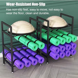 Snowboard Storage Rack，Yoga Mat Holder,Yoga Mat Rack Free Standing, Vertical Foam Roller Holder for Yoga Half Ball/Pilates Mat, Exercise Yoga Mat Storage Organizer Stand for Personal Home Gy image 4