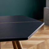 Retro-style high-back coffee table in white image 4