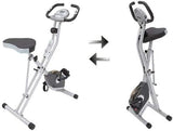Compact folding exercise bike, 8 different intensity level fixed bikes, featuring Bluetooth tracking function and option for tablet stand. image 3