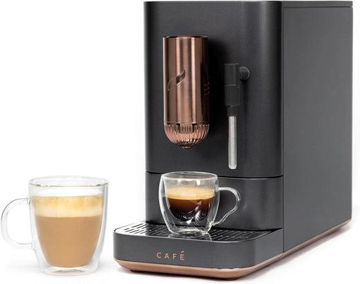 Automatic coffee grinder coffee machine, built-in milk frother, adjustable coffee bean grinder, one-button brewing function