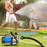 1.6 HP Portable Water Transfer Pump 1500 GPH Electric Shallow Well Pump Garden Booster Pumps for Draining Irrigation Lawn Farm Water Removal image 2