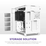 H9 Flow Dual-Chamber ATX Mid-Tower PC Gaming Case image 3