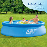 28167EH Easy Set Inflatable Swimming Pool Set: 15ft x 48in – Includes 1000 GPH Cartridge Filter Pump – Removable Ladder – Pool Cover – Ground Cloth image 3