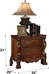 Nightstand - 12143 - Apricot color, length 31.75 inches, width 20 inches, height 30.5 inches image 2