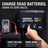 Three sets of batteries, 30-ampere built-in battery charger - Each set consists of 10-ampere, 12-volt waterproof marine charger, featuring overcharge protection and temperature compensation functions - Suitable for lead-acid batteries and lithium bat image 4