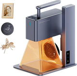 Light engraving machine, with wheels, portable and handheld laser engraving machine, suitable for engraving on wood, metal, leather and plexiglass. Laser cutting kit, equipped with multi-functional rotating wheels.