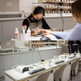 3200 lux brightness, 4 brightness adjustment modes, USB-C charging interface, anti-glare diffuser cover, flexible design, art and craftsmanship, sewing, nail salon application image 2