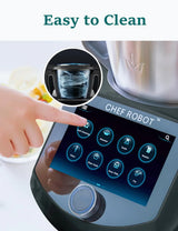 Smart Food Processor UltraCook All-in-One Auto Cooking Machine,3.5L Capacity,600 Online Recipes, Built-in Scale, 7 inch TFT Screen, Self-Cleaning, Multifunctional Kitchen Appliance (CR-7-Black) image 4