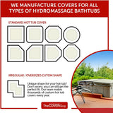 Premium Hot Tub Cover | Custom Made Replacement Spa Cover | Energy-Saving Hot Tub Covers Built for All Climates | 6, 5, or 4 inch Taper image 4