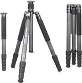 Super professional bracket, with low center of gravity, featuring low gravity effect, 360-degree rotating panoramic spherical connector, and green camouflage leg covers, suitable for digital single-lens reflex cameras. image 2