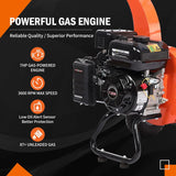 C40 Wood Chipper 4" inch Max Diameter Capacity 9 HP 274cc Gas Powered Engine Heavy Duty Shredder Mulcher image 3
