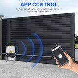 Automatic sliding door opener (controlled via APP), equipped with 4 remote controllers, 750-watt electric sliding door opener motor remote control kit, with wireless keyboard, suitable for sliding door openers up to 40 feet in length. image 2