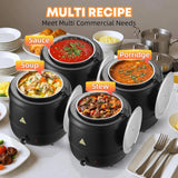 Electric Chafing Dish Buffet Server Set & Commercial Soup Warmers Soup Kettle Suitable for Multifunctional Business Dining Occasions and Family Parties image 4