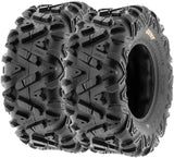 Set of 4 ATV UTV all-terrain Tires 25x8-12 Front & 25x10-12 Rear, 6 PR, Tubeless A033 image 4