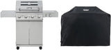 Larger 4-Burner Propane Gas Grills bbq Stainless Steel Heavy-Duty Cabinet Style with Knob Controls Side Burner Mesa 400m image 2
