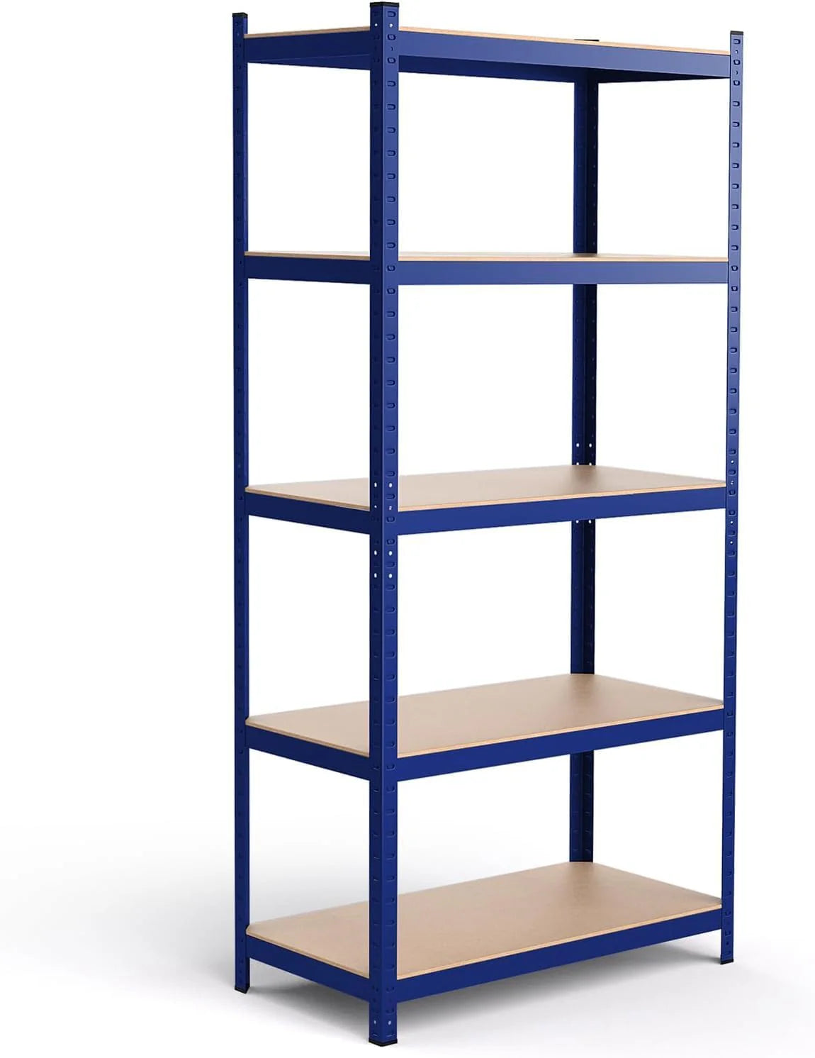 Five-tier storage rack 2920 pounds Heavy-duty shelf Adjustable boltless storage rack Suitable for warehouse storage rooms 108 inches wide x 18 inches deep x 72 inches high