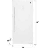 14.1 Cu. ft. White Frost-free Upright Freezer image 2